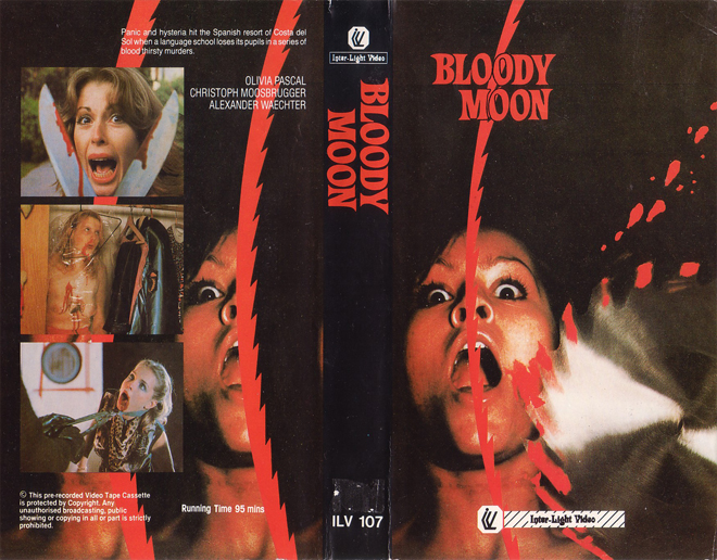 BLOODY MOON INTAR-LIGHT VIDEO VHS COVER