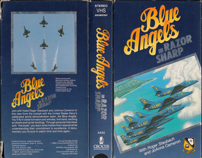 BLUE ANGELS IN RAZOR SHARP VHS COVER