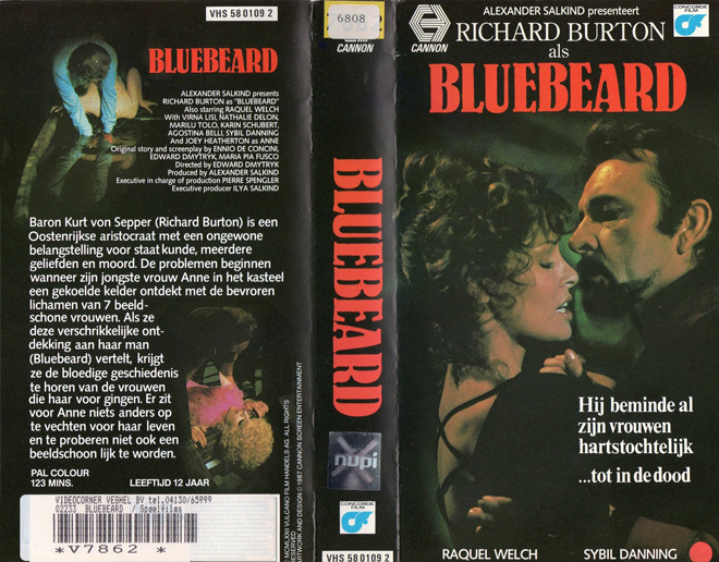 BLUEBEARD VHS COVER