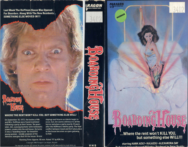 BOARDING HOUSE PARAGON VHS COVER, VHS COVERS