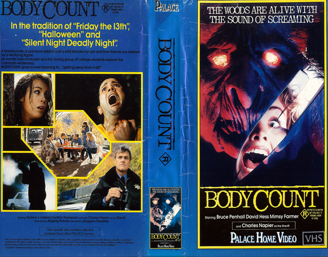 BODY COUNT, AUSTRALIAN, VHS COVER, VHS COVERS
