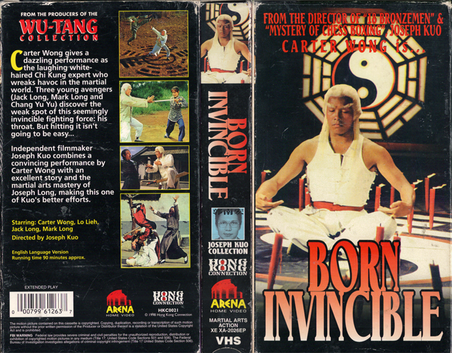 BORN INVINCIBLE VHS COVER, VHS COVERS
