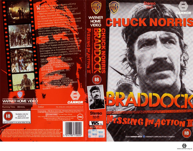 BRADDOCK MISSING IN ACTION 3, ACTION VHS COVER, HORROR VHS COVER, BLAXPLOITATION VHS COVER, HORROR VHS COVER, ACTION EXPLOITATION VHS COVER, SCI-FI VHS COVER, MUSIC VHS COVER, SEX COMEDY VHS COVER, DRAMA VHS COVER, SEXPLOITATION VHS COVER, BIG BOX VHS COVER, CLAMSHELL VHS COVER, VHS COVER, VHS COVERS, DVD COVER, DVD COVERS