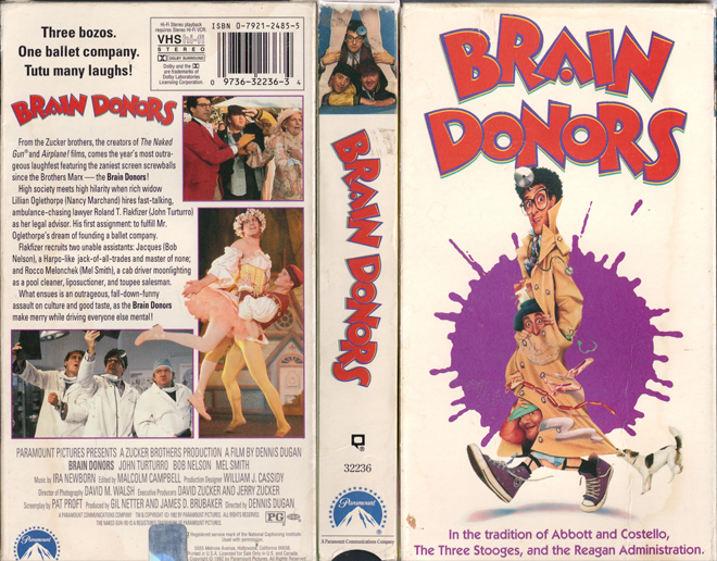 BRAIN DONORS VHS COVER