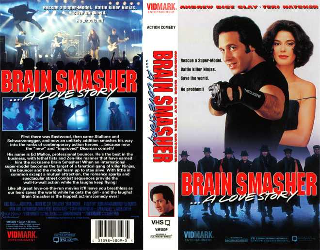 BRAIN SMASHER A LOVE STORY, VHS COVERS, VHS COVER