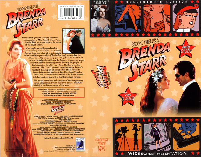 BRENDA STARR VHS COVER, VHS COVERS