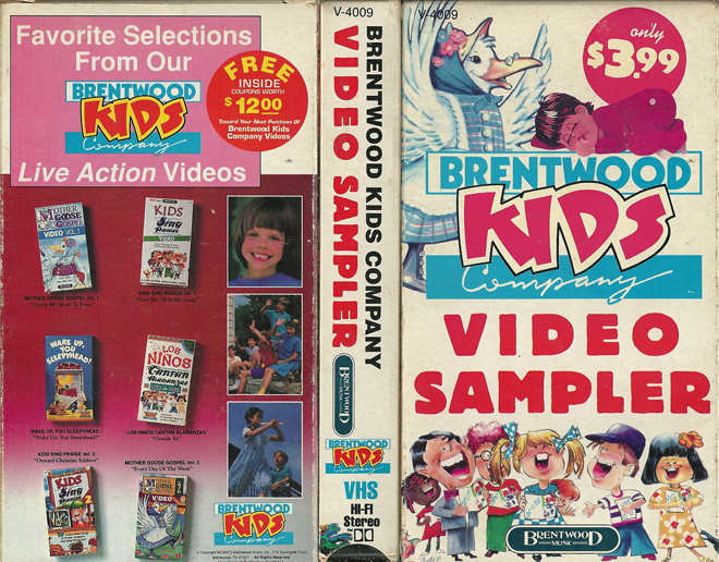 BRENTWOOD KIDS COMPANY : VIDEO SAMPLER VHS COVER