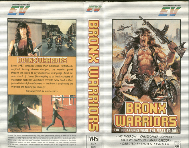 BRONX WARRIORS VHS COVER