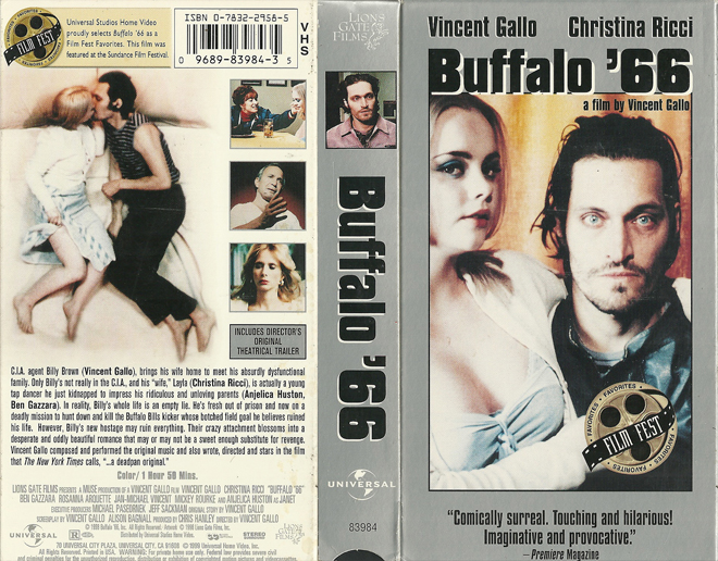 BUFFALO 66 VHS COVER
