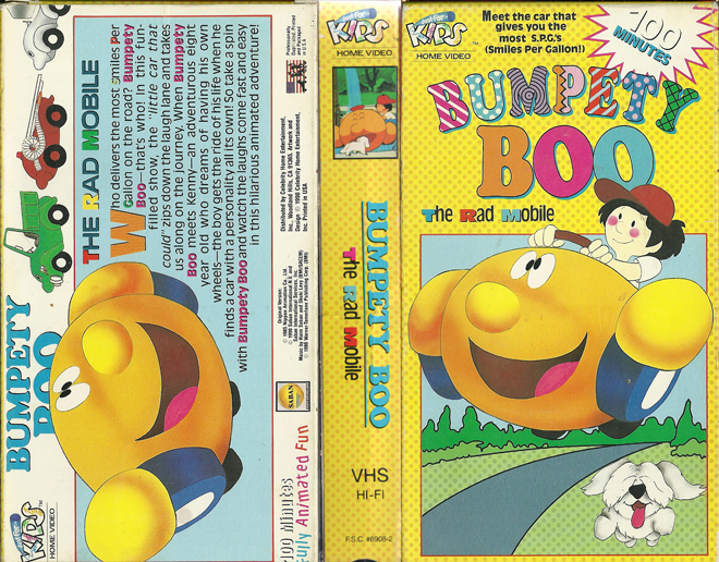 BUMPETY BOO : THE MAD MOBILE VHS COVER, VHS COVERS