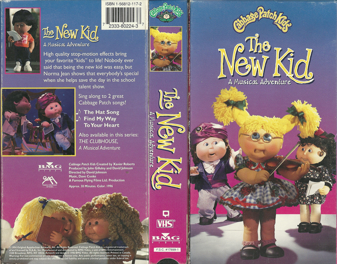 CABAGE PATCH KIDS : THE NEW KID VHS COVER