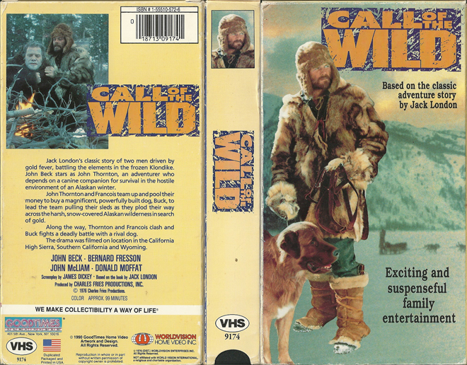 CALL OF THE WILD, THRILLER, ACTION, HORROR, SCIFI, ACTION VHS COVER, HORROR VHS COVER, BLAXPLOITATION VHS COVER, HORROR VHS COVER, ACTION EXPLOITATION VHS COVER, SCI-FI VHS COVER, MUSIC VHS COVER, SEX COMEDY VHS COVER, DRAMA VHS COVER, SEXPLOITATION VHS COVER, BIG BOX VHS COVER, CLAMSHELL VHS COVER, VHS COVER, VHS COVERS, DVD COVER, DVD COVERS