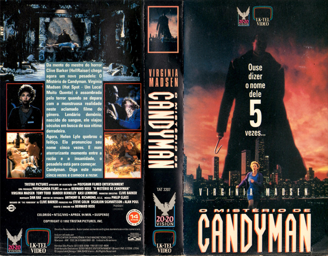CANDYMAN 5, BRAZIL VHS, BRAZILIAN VHS, ACTION VHS COVER, HORROR VHS COVER, BLAXPLOITATION VHS COVER, HORROR VHS COVER, ACTION EXPLOITATION VHS COVER, SCI-FI VHS COVER, MUSIC VHS COVER, SEX COMEDY VHS COVER, DRAMA VHS COVER, SEXPLOITATION VHS COVER, BIG BOX VHS COVER, CLAMSHELL VHS COVER, VHS COVER, VHS COVERS, DVD COVER, DVD COVERS