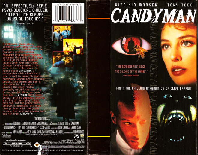 CANDYMAN VHS COVER