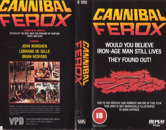 CANNIBAL FEROX VHS COVER