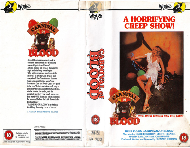 CARNIVAL OF BLOOD VHS COVER