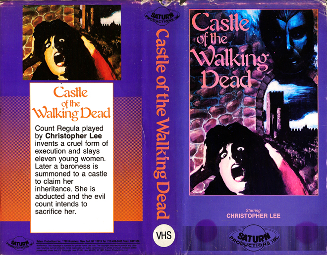 CASTLE OF THE WALKING DEAD VHS COVER