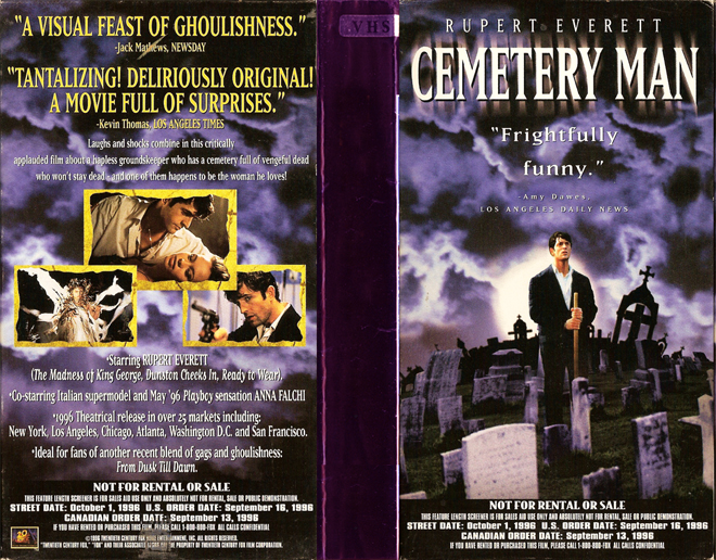 CEMETERY MAN VHS COVER