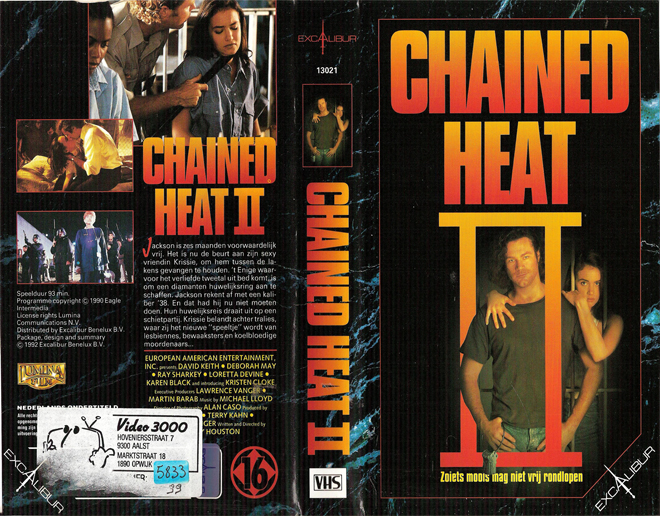 CHAINED HEAT 2 VHS COVER, VHS COVERS