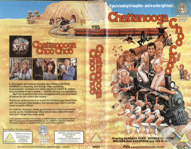 CHATTANOOGA CHOO CHOO MEDUSA HOME VIDEO VHS COVER