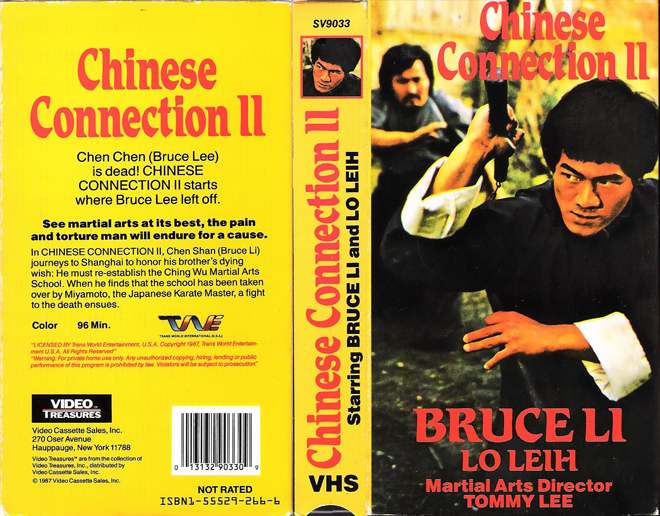 CHINESE CONNECTION 2, HORROR, ACTION EXPLOITATION, ACTION, HORROR, SCI-FI, MUSIC, THRILLER, SEX COMEDY,  DRAMA, SEXPLOITATION, VHS COVER, VHS COVERS, DVD COVER, DVD COVERS