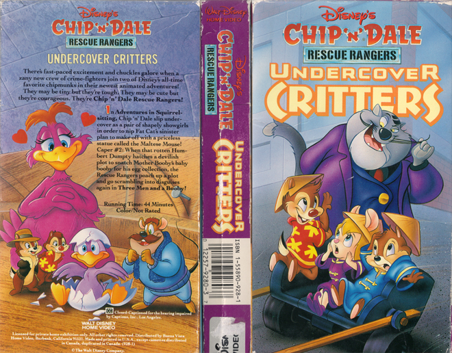 CHIP N DALE RESCUE RANGERS : UNDERCOVER CRITTERS