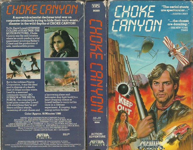 CHOKE CANYON VHS COVER, VHS COVERS