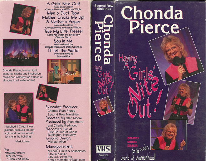 CHONDA PIERCE HAVING A GIRLS NITE OUT VHS COVER