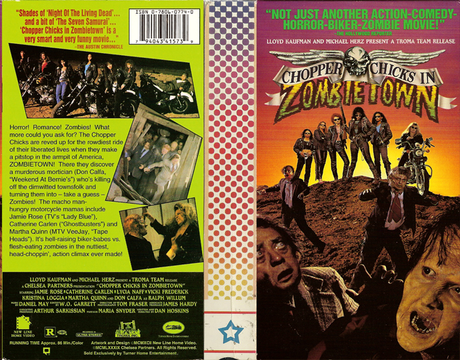 CHOPPER CHICKS IN ZOMBIETOWN VHS COVER