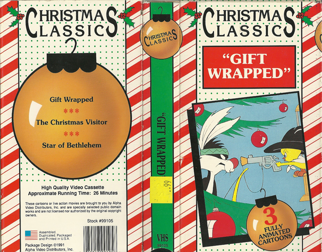 CHRISTMAS CLASSIC : GIFT WRAPPED VHS COVER