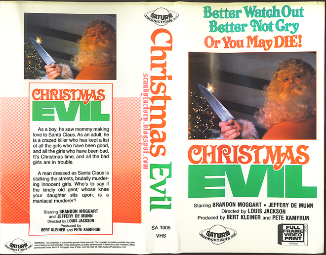 CHRISTMAS EVIL VHS COVER