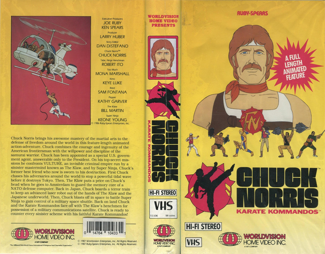 CHUCK NORRIS KARATE KOMMANDOS VHS COVER