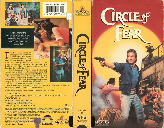 CIRCLE OF FEAR VHS COVER