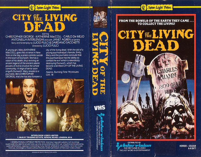 CITY OF THE LIVING DEAD VHS COVER