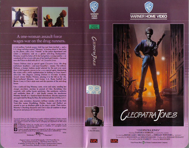 CLEOPATRA JONES PAM GREER VHS COVER