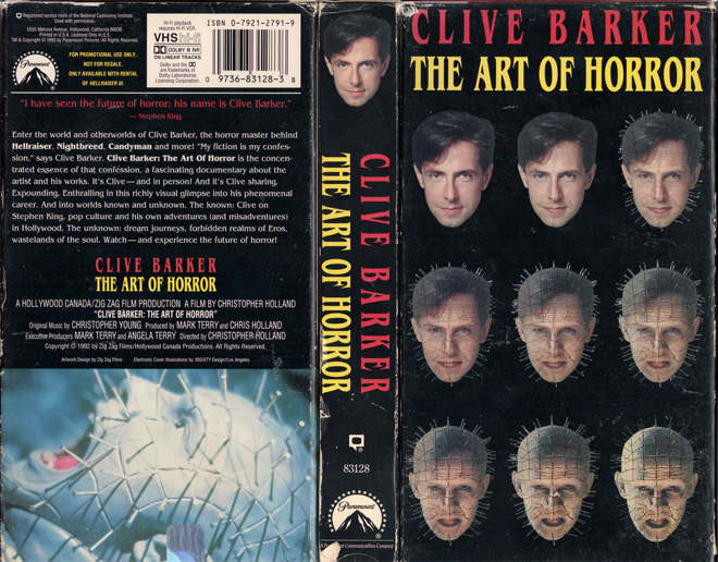 CLIVE BARKER THE ART OF HORROR