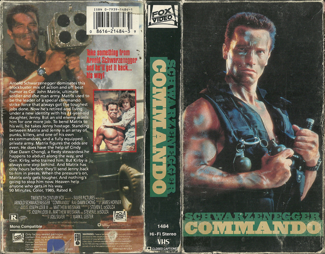COMMANDO, ACTION VHS COVER, HORROR VHS COVER, BLAXPLOITATION VHS COVER, HORROR VHS COVER, ACTION EXPLOITATION VHS COVER, SCI-FI VHS COVER, MUSIC VHS COVER, SEX COMEDY VHS COVER, DRAMA VHS COVER, SEXPLOITATION VHS COVER, BIG BOX VHS COVER, CLAMSHELL VHS COVER, VHS COVER, VHS COVERS, DVD COVER, DVD COVERS