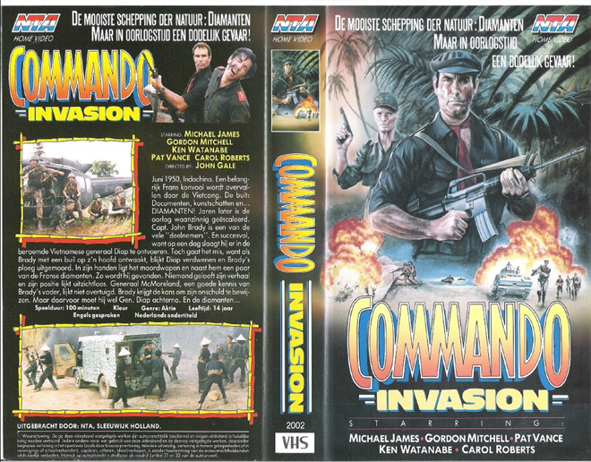 COMMANDO INVASION VHS COVER