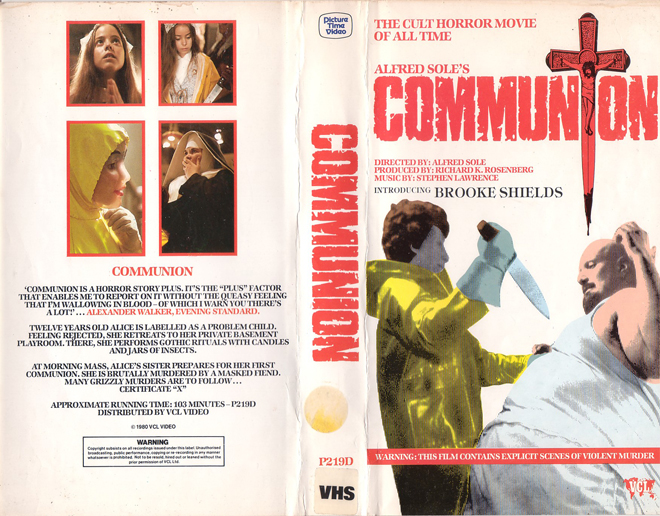 COMMUNION ALFRED SOLE VHS COVER