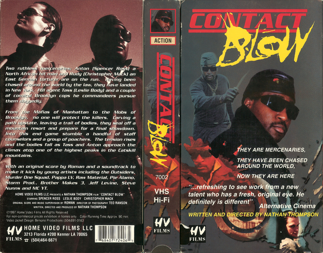 CONTACT BLOW VHS COVER