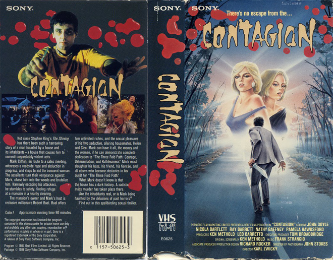 CONTAGION VHS COVER, VHS COVERS