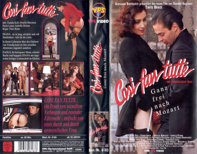 COSI FAN TUTTE, VHS COVERS