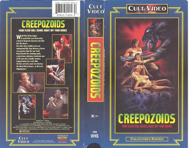 CREEPOZOIDS CULT VIDEO VHS COVER