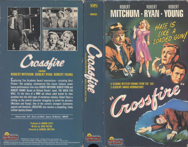 CROSSFIRE VHS COVER, VHS COVERS