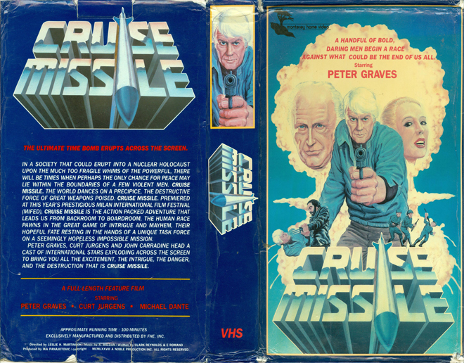 CRUISE MISSLE, HORROR, ACTION EXPLOITATION, ACTION, HORROR, SCI-FI, MUSIC, THRILLER, SEX COMEDY,  DRAMA, SEXPLOITATION, VHS COVER, VHS COVERS, DVD COVER, DVD COVERS
