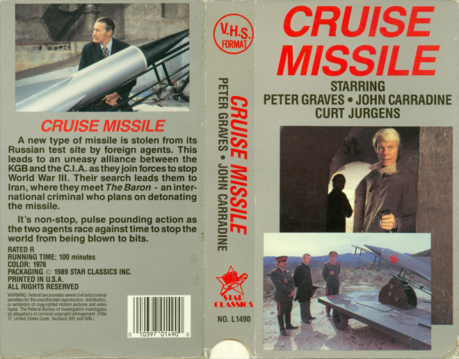 CRUISE MISSLE, HORROR, ACTION EXPLOITATION, ACTION, HORROR, SCI-FI, MUSIC, THRILLER, SEX COMEDY,  DRAMA, SEXPLOITATION, VHS COVER, VHS COVERS, DVD COVER, DVD COVERS