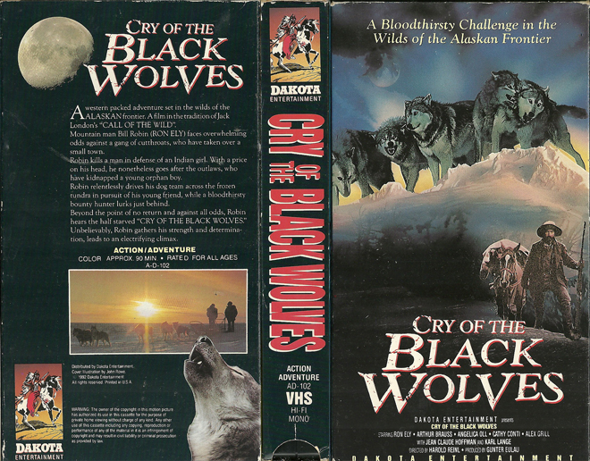 CRY OF THE BLACK WOLVES VHS COVER