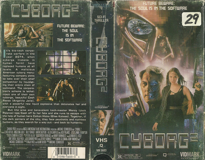 CYBORG 2 VIDMARK VHS COVER