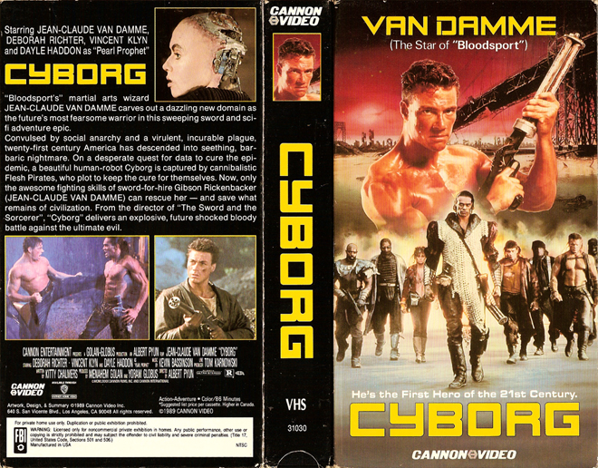 CYBORG VHS COVER