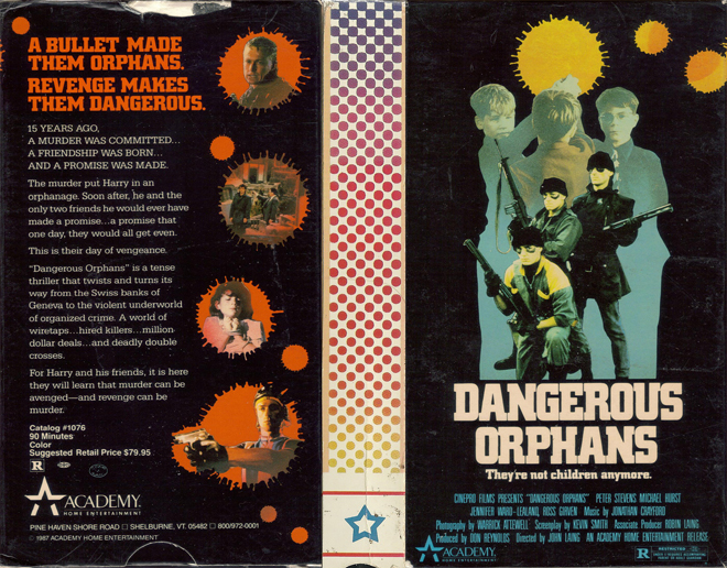 DANGEROUS ORPHANS VHS COVER, VHS COVERS